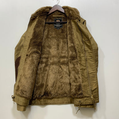 【中古品】【メンズ】 ALPHA INDUSTRIES アルファインダストリーズ N-1 DECK JACKET 20521-8814 デッキジャケット 145-260914-as-05-izu サイズ：L カラー：カーキ 万代Net店
