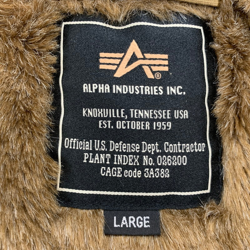 【中古品】【メンズ】 ALPHA INDUSTRIES アルファインダストリーズ N-1 DECK JACKET 20521-8814 デッキジャケット 145-260914-as-05-izu サイズ：L カラー：カーキ 万代Net店