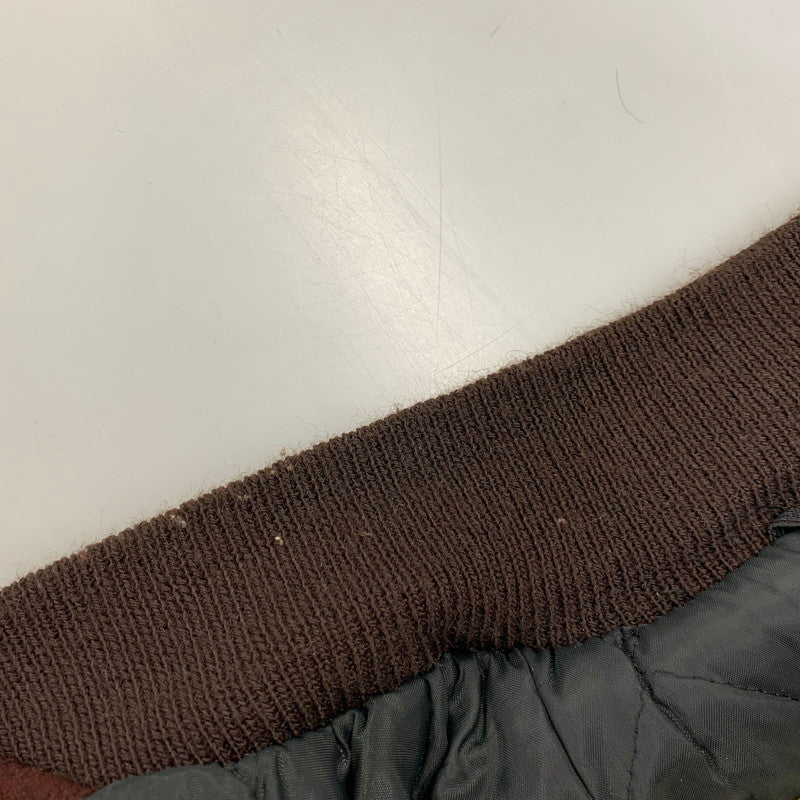 【中古品】【メンズ】 DELONG デロング STADIUM JACKET スタジアムジャケット スタジャン 146-260914-as-04-izu サイズ：36 カラー：ブラウン系×イエロー 万代Net店