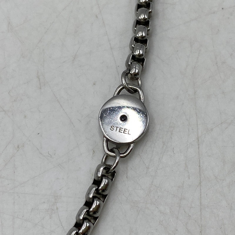 【中古品】【メンズ/レディース】 DIESEL ディーゼル DX1477040 STEEL D LOGO CHAIN NECKLACE スチール ディー ロゴ チェーン ネックレス アクセサリー 192-260904-cs-06-izu カラー：シルバー 万代Net店