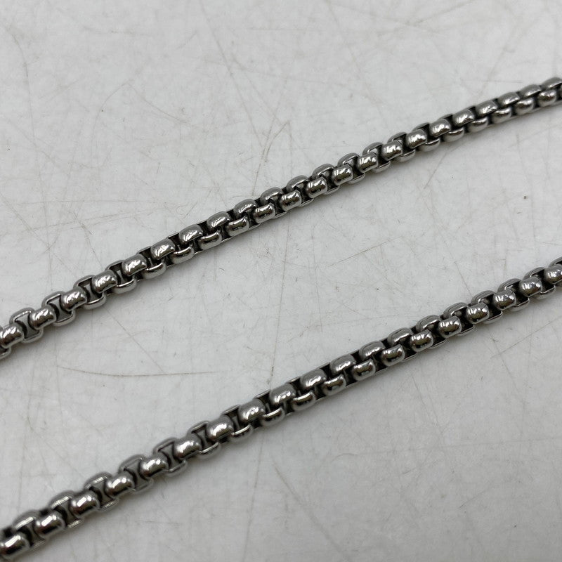 【中古品】【メンズ/レディース】 DIESEL ディーゼル DX1477040 STEEL D LOGO CHAIN NECKLACE スチール ディー ロゴ チェーン ネックレス アクセサリー 192-260904-cs-06-izu カラー：シルバー 万代Net店
