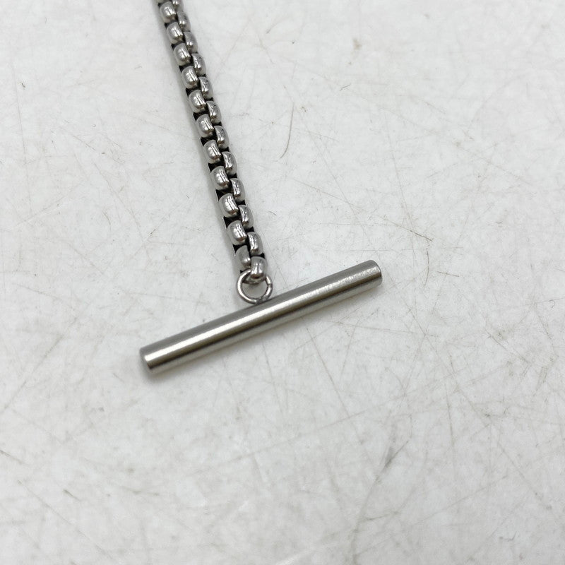 【中古品】【メンズ/レディース】 DIESEL ディーゼル DX1477040 STEEL D LOGO CHAIN NECKLACE スチール ディー ロゴ チェーン ネックレス アクセサリー 192-260904-cs-06-izu カラー：シルバー 万代Net店