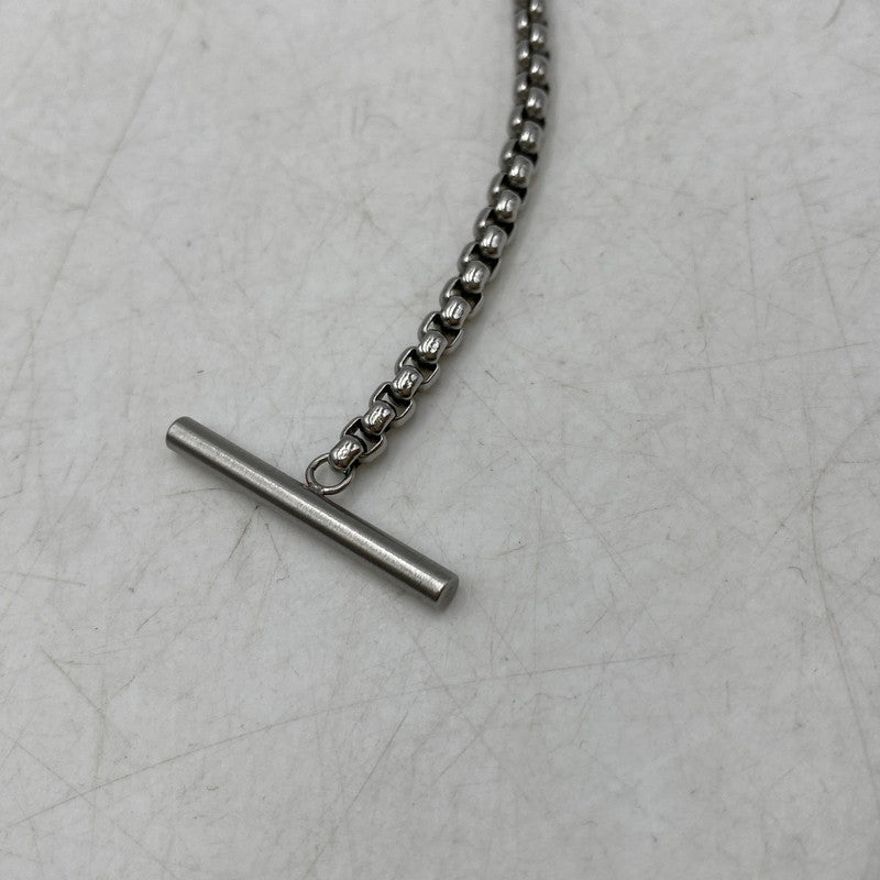 【中古品】【メンズ/レディース】 DIESEL ディーゼル DX1477040 STEEL D LOGO CHAIN NECKLACE スチール ディー ロゴ チェーン ネックレス アクセサリー 192-260904-cs-06-izu カラー：シルバー 万代Net店