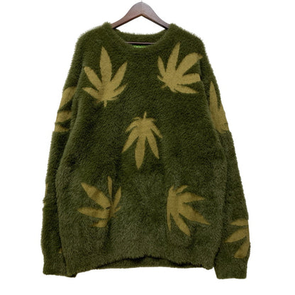【中古品】【メンズ】 HUF ハフ MARIJUANA KNIT ニット 142-260914-as-02-izu サイズ：XL カラー：オリーブ 万代Net店