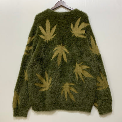 【中古品】【メンズ】 HUF ハフ MARIJUANA KNIT ニット 142-260914-as-02-izu サイズ：XL カラー：オリーブ 万代Net店