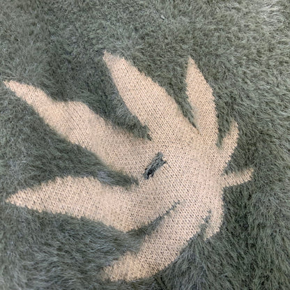 【中古品】【メンズ】 HUF ハフ MARIJUANA KNIT ニット 142-260914-as-02-izu サイズ：XL カラー：オリーブ 万代Net店