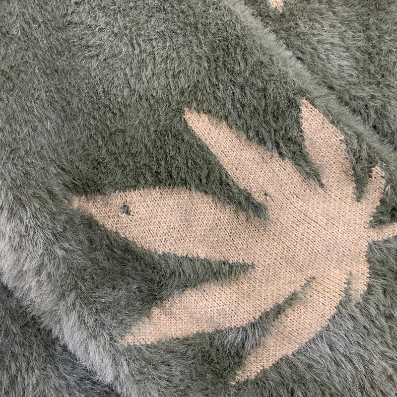 【中古品】【メンズ】 HUF ハフ MARIJUANA KNIT ニット 142-260914-as-02-izu サイズ：XL カラー：オリーブ 万代Net店