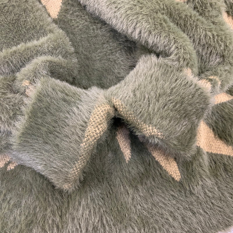 【中古品】【メンズ】 HUF ハフ MARIJUANA KNIT ニット 142-260914-as-02-izu サイズ：XL カラー：オリーブ 万代Net店