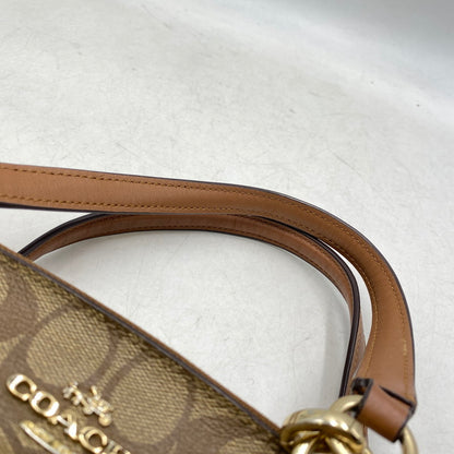 【中古品】【レディース】 COACH コーチ F58290 SIGNATURE MINI CHRISTIE CARRYALL シグネチャー ミニ クリスティ キャリーオール カバン 鞄 180-260904-cs-05-izu カラー：ブラウン系 万代Net店
