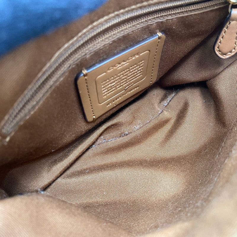 【中古品】【レディース】 COACH コーチ F58290 SIGNATURE MINI CHRISTIE CARRYALL シグネチャー ミニ クリスティ キャリーオール カバン 鞄 180-260904-cs-05-izu カラー：ブラウン系 万代Net店