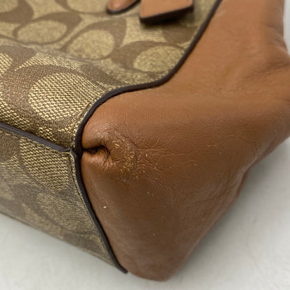 【中古品】【レディース】 COACH コーチ F58290 SIGNATURE MINI CHRISTIE CARRYALL シグネチャー ミニ クリスティ キャリーオール カバン 鞄 180-260904-cs-05-izu カラー：ブラウン系 万代Net店