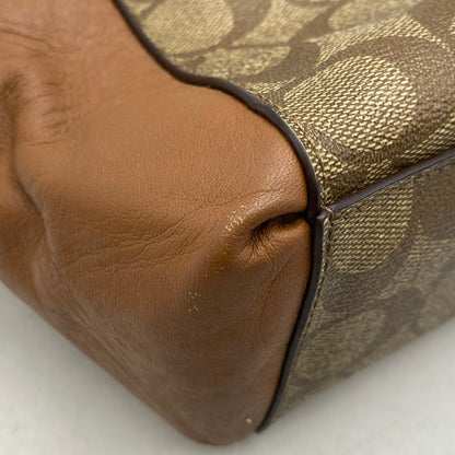 【中古品】【レディース】 COACH コーチ F58290 SIGNATURE MINI CHRISTIE CARRYALL シグネチャー ミニ クリスティ キャリーオール カバン 鞄 180-260904-cs-05-izu カラー：ブラウン系 万代Net店