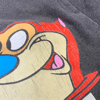 【中古品】【メンズ】 CHANGES チェンジズ USA製 c1992 90’S THE REN AND STIMPY SHOW TEE レン アンド スティンピー ショー Tシャツ トップス 半袖 146-260905-cs-17-izu サイズ：L カラー：チャコール 万代Net店
