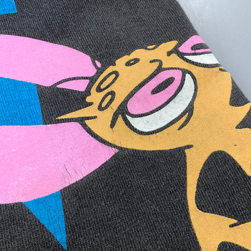 【中古品】【メンズ】 CHANGES チェンジズ USA製 c1992 90’S THE REN AND STIMPY SHOW TEE レン アンド スティンピー ショー Tシャツ トップス 半袖 146-260905-cs-17-izu サイズ：L カラー：チャコール 万代Net店