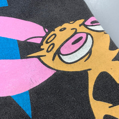 【中古品】【メンズ】 CHANGES チェンジズ USA製 c1992 90’S THE REN AND STIMPY SHOW TEE レン アンド スティンピー ショー Tシャツ トップス 半袖 146-260905-cs-17-izu サイズ：L カラー：チャコール 万代Net店