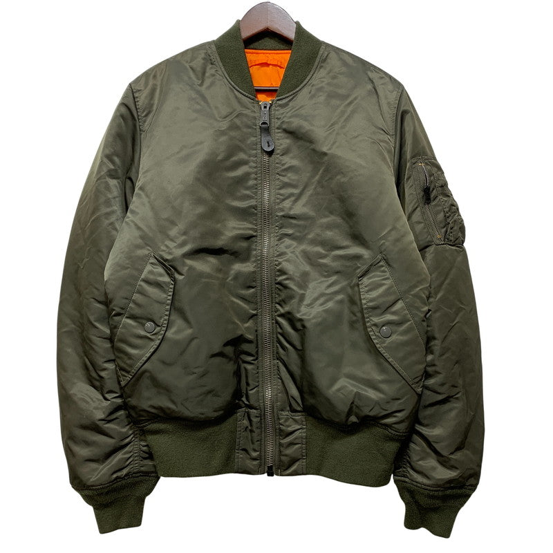 【中古品】【メンズ】 ALPHA アルファ 20004-276 MA-1 FLIGHT JACKET フライト ジャケット アウター 145-260905-cs-14-izu サイズ：L カラー：カーキ 万代Net店