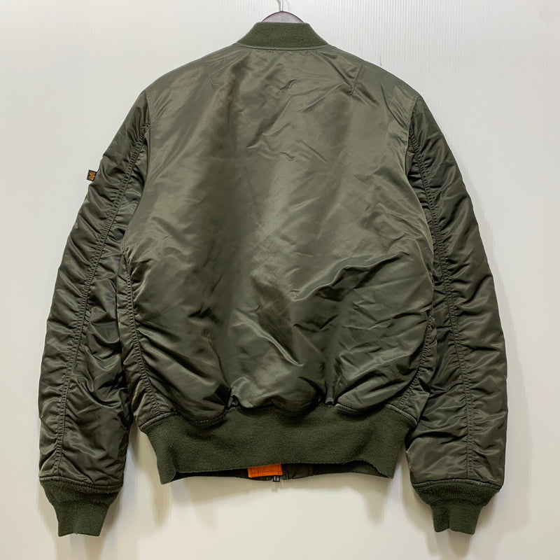 【中古品】【メンズ】 ALPHA アルファ 20004-276 MA-1 FLIGHT JACKET フライト ジャケット アウター 145-260905-cs-14-izu サイズ：L カラー：カーキ 万代Net店