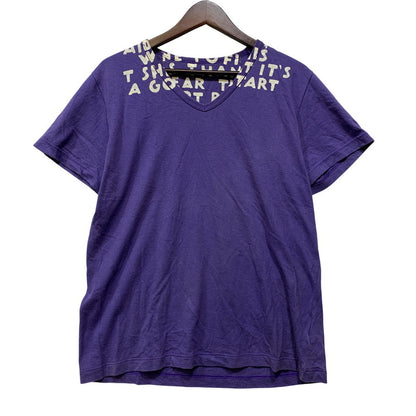 【中古品】【メンズ】 MARTIN MARGIELA マルタンマルジェラ AIDS TEE 31XM099 エイズ Tシャツ ここのえ期 半袖 141-260914-as-08-izu サイズ：M カラー：パープル 万代Net店