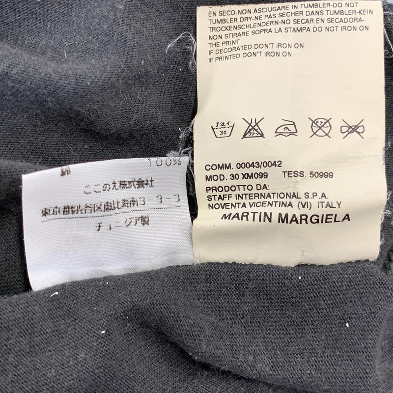 【中古品】【メンズ】 MARTIN MARGIELA マルタンマルジェラ 30XM099 ここのえ期 AIDS TEE エイズ Tシャツ トップス 半袖 141-260905-cs-18-izu サイズ：M カラー：ブラック 万代Net店