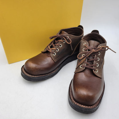 【中古品】【メンズ】 LONE WOLF BOOTS ロンウルフ VIBRAM SOLE SWEEPER LW01850 ビブラムソール スイーパー ブーツ 靴 164-260907-as-14-izu サイズ：9 カラー：ブラウン 万代Net店