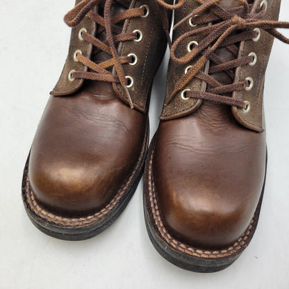 【中古品】【メンズ】 LONE WOLF BOOTS ロンウルフ VIBRAM SOLE SWEEPER LW01850 ビブラムソール スイーパー ブーツ 靴 164-260907-as-14-izu サイズ：9 カラー：ブラウン 万代Net店
