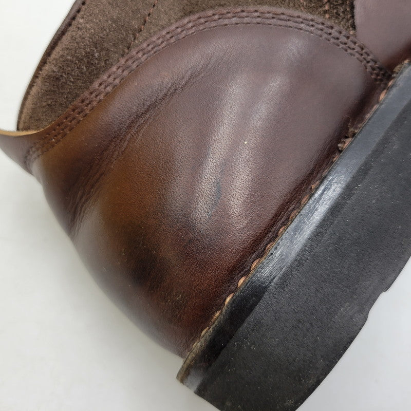 【中古品】【メンズ】 LONE WOLF BOOTS ロンウルフ VIBRAM SOLE SWEEPER LW01850 ビブラムソール スイーパー ブーツ 靴 164-260907-as-14-izu サイズ：9 カラー：ブラウン 万代Net店