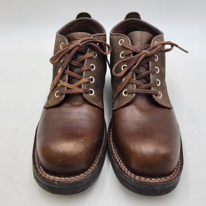 【中古品】【メンズ】 LONE WOLF BOOTS ロンウルフ VIBRAM SOLE SWEEPER LW01850 ビブラムソール スイーパー ブーツ 靴 164-260907-as-14-izu サイズ：9 カラー：ブラウン 万代Net店