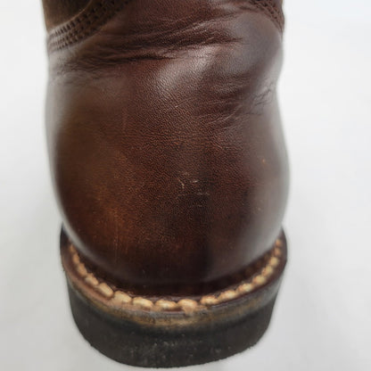 【中古品】【メンズ】 LONE WOLF BOOTS ロンウルフ VIBRAM SOLE SWEEPER LW01850 ビブラムソール スイーパー ブーツ 靴 164-260907-as-14-izu サイズ：9 カラー：ブラウン 万代Net店