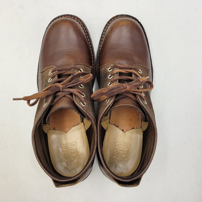 【中古品】【メンズ】 LONE WOLF BOOTS ロンウルフ VIBRAM SOLE SWEEPER LW01850 ビブラムソール スイーパー ブーツ 靴 164-260907-as-14-izu サイズ：9 カラー：ブラウン 万代Net店