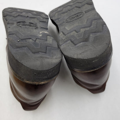 【中古品】【メンズ】 LONE WOLF BOOTS ロンウルフ VIBRAM SOLE SWEEPER LW01850 ビブラムソール スイーパー ブーツ 靴 164-260907-as-14-izu サイズ：9 カラー：ブラウン 万代Net店