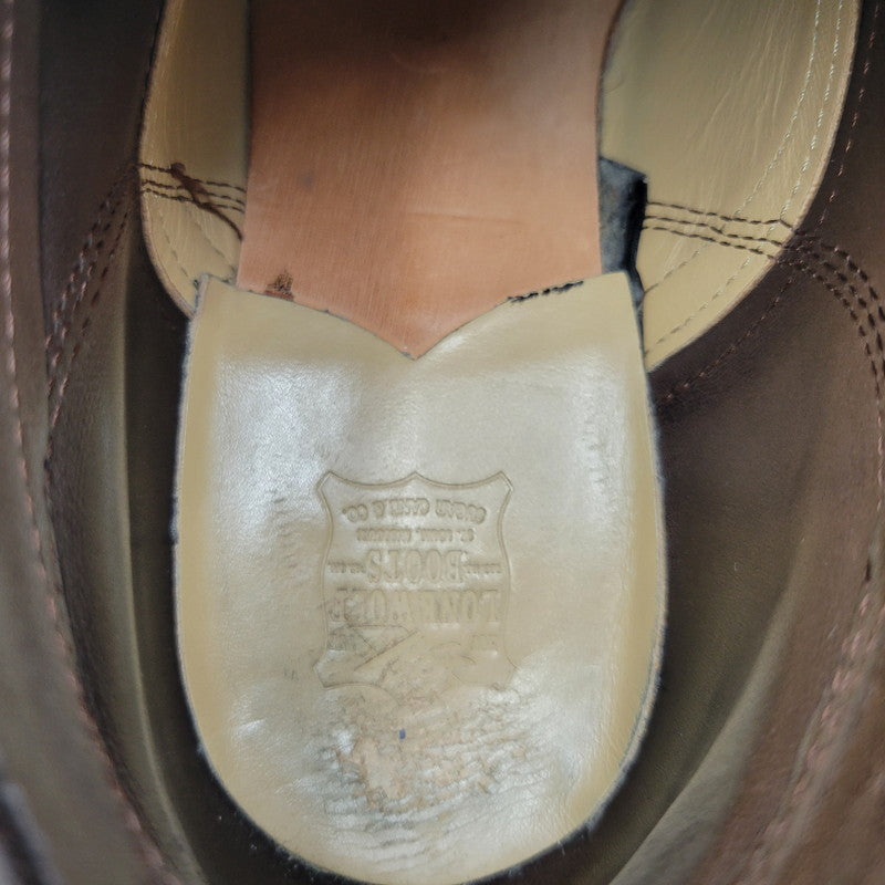 【中古品】【メンズ】 LONE WOLF BOOTS ロンウルフ VIBRAM SOLE SWEEPER LW01850 ビブラムソール スイーパー ブーツ 靴 164-260907-as-14-izu サイズ：9 カラー：ブラウン 万代Net店