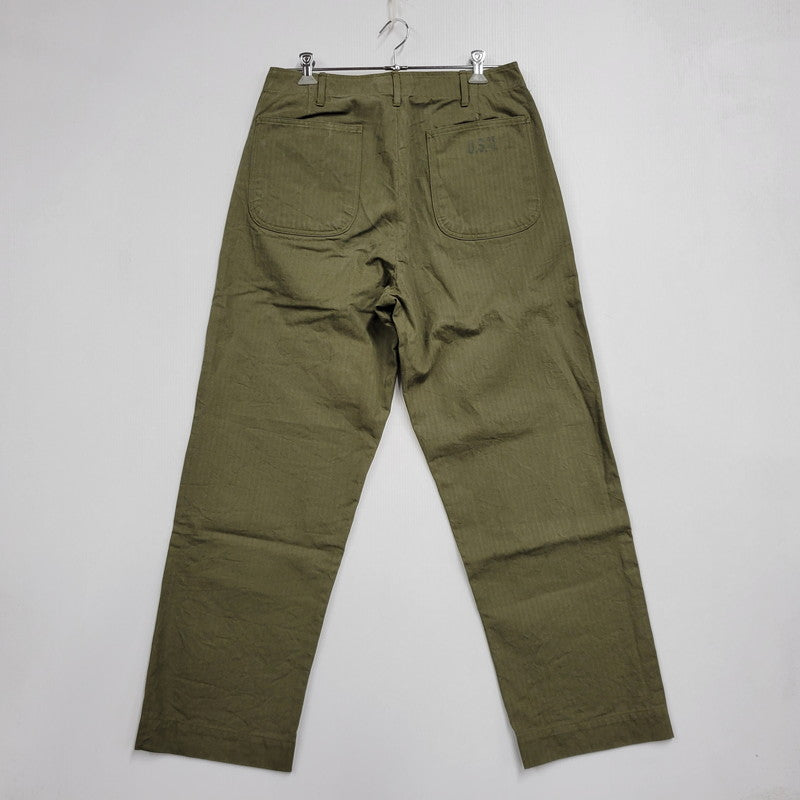 【中古品】【メンズ】 Buzz Rickson's バズリクソンズ U.S. NAVY N-3 TROUSERS BR42290 トラウザーズ パンツ 156-260909-as-19-izu サイズ：32 カラー：カーキ 万代Net店