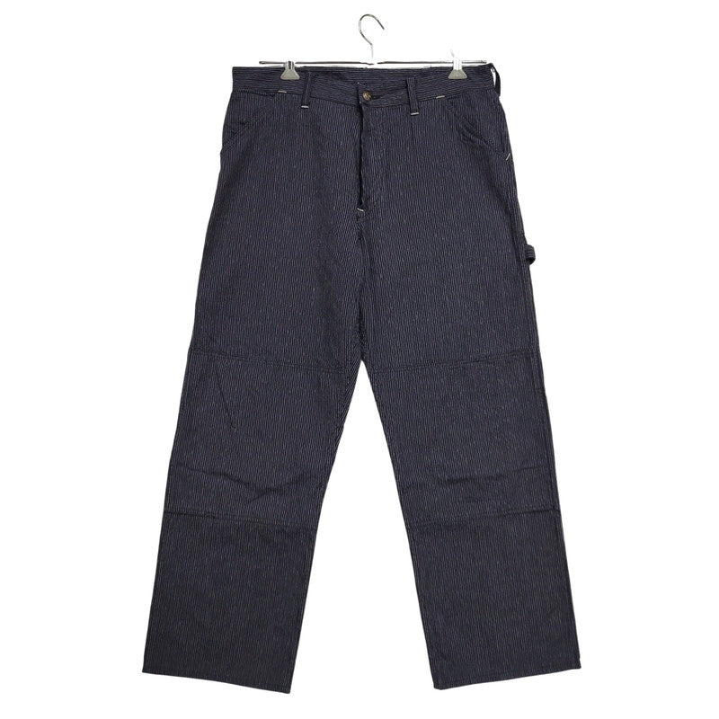 【中古品】【メンズ】 SUGAR CANE シュガーケーン FICTION ROMANCE 8OZ. INDIGO STRIPE WORK PANTS フィクション ロマンス ストライプ ワークパンツ 156-260909-as-17-izu サイズ：34×32 カラー：インディゴ 万代Net店