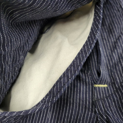 【中古品】【メンズ】 SUGAR CANE シュガーケーン FICTION ROMANCE 8OZ. INDIGO STRIPE WORK PANTS フィクション ロマンス ストライプ ワークパンツ 156-260909-as-17-izu サイズ：34×32 カラー：インディゴ 万代Net店