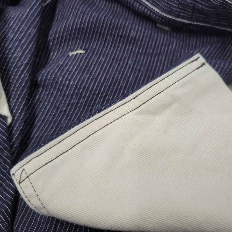 【中古品】【メンズ】 SUGAR CANE シュガーケーン FICTION ROMANCE 8OZ. INDIGO STRIPE WORK PANTS フィクション ロマンス ストライプ ワークパンツ 156-260909-as-17-izu サイズ：34×32 カラー：インディゴ 万代Net店