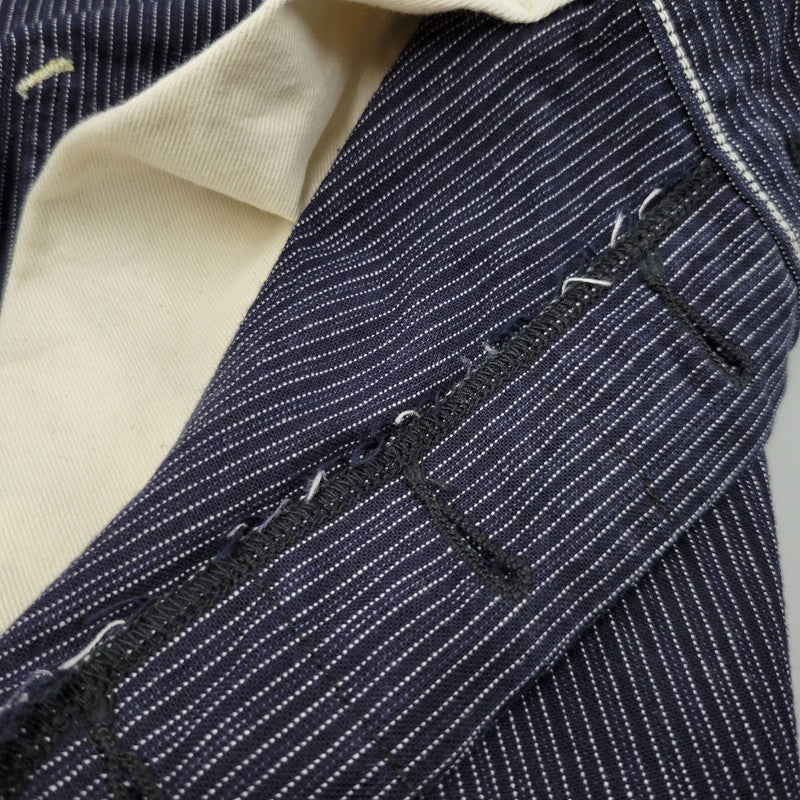 【中古品】【メンズ】 SUGAR CANE シュガーケーン FICTION ROMANCE 8OZ. INDIGO STRIPE WORK PANTS フィクション ロマンス ストライプ ワークパンツ 156-260909-as-17-izu サイズ：34×32 カラー：インディゴ 万代Net店