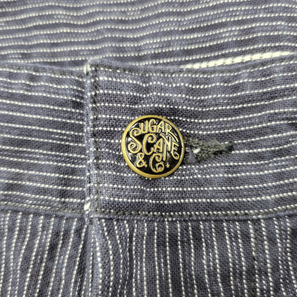 【中古品】【メンズ】 SUGAR CANE シュガーケーン FICTION ROMANCE 8OZ. INDIGO STRIPE WORK PANTS フィクション ロマンス ストライプ ワークパンツ 156-260909-as-17-izu サイズ：34×32 カラー：インディゴ 万代Net店