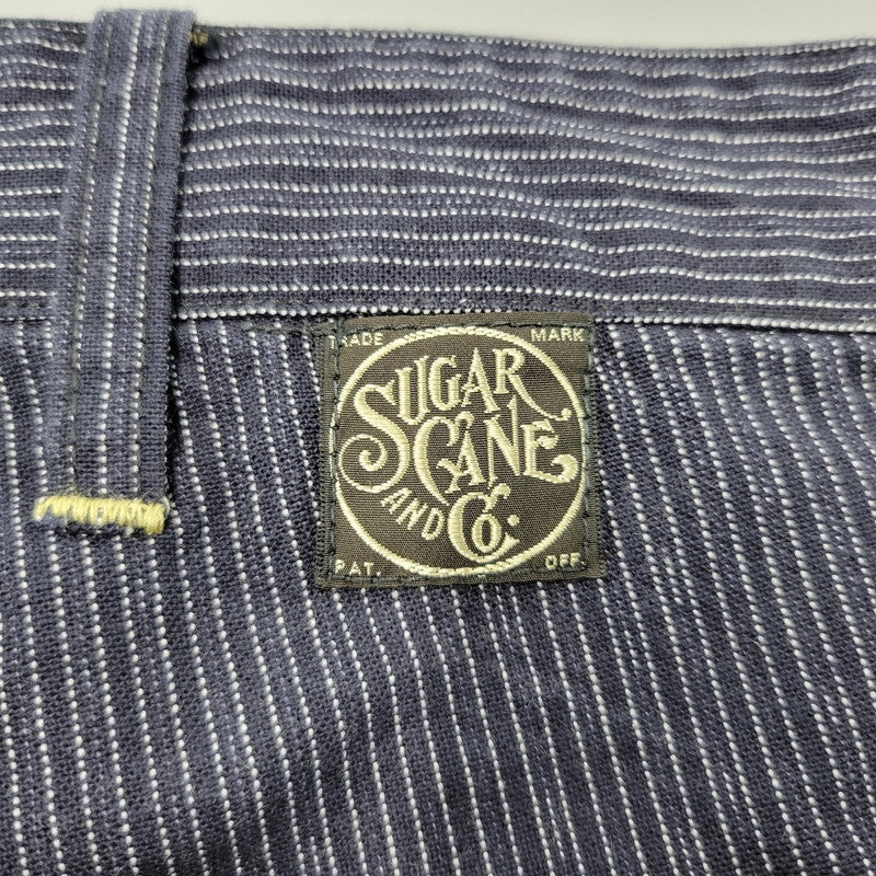 【中古品】【メンズ】 SUGAR CANE シュガーケーン FICTION ROMANCE 8OZ. INDIGO STRIPE WORK PANTS フィクション ロマンス ストライプ ワークパンツ 156-260909-as-17-izu サイズ：34×32 カラー：インディゴ 万代Net店
