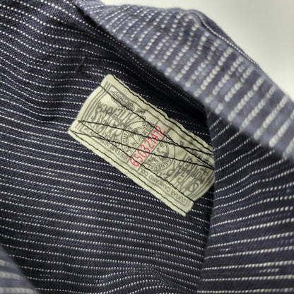 【中古品】【メンズ】 SUGAR CANE シュガーケーン FICTION ROMANCE 8OZ. INDIGO STRIPE WORK PANTS フィクション ロマンス ストライプ ワークパンツ 156-260909-as-17-izu サイズ：34×32 カラー：インディゴ 万代Net店