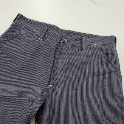 【中古品】【メンズ】 SUGAR CANE シュガーケーン FICTION ROMANCE 8OZ. INDIGO STRIPE WORK PANTS フィクション ロマンス ストライプ ワークパンツ 156-260909-as-17-izu サイズ：34×32 カラー：インディゴ 万代Net店