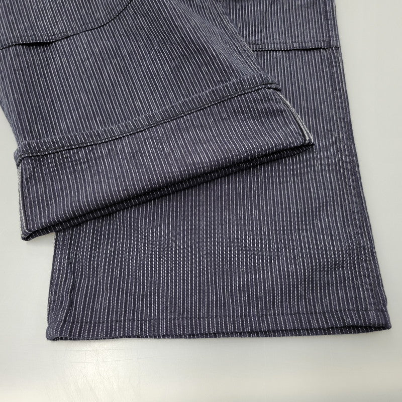 【中古品】【メンズ】 SUGAR CANE シュガーケーン FICTION ROMANCE 8OZ. INDIGO STRIPE WORK PANTS フィクション ロマンス ストライプ ワークパンツ 156-260909-as-17-izu サイズ：34×32 カラー：インディゴ 万代Net店