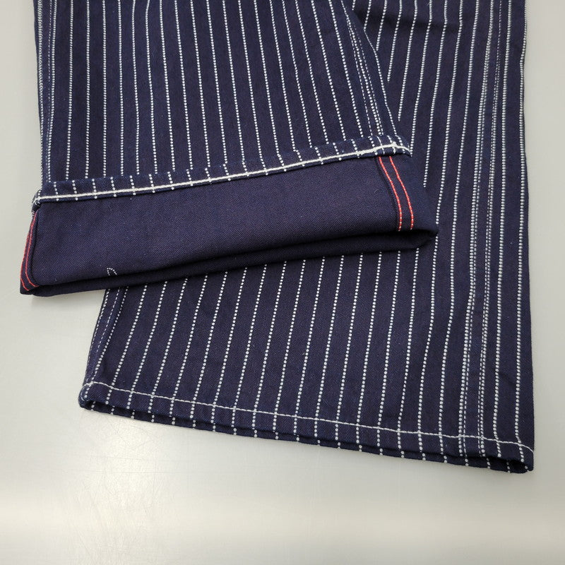 【中古品】【メンズ】 SUGAR CANE シュガーケーン 9OZ. WABASH STRIPE ENGINEER PANTS SC40786 ウォバッシュストライプ エンジニアパンツ 156-260909-as-18-izu サイズ：34×32 カラー：ネイビー 万代Net店