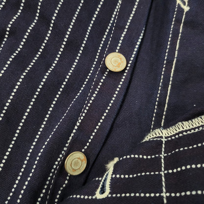 【中古品】【メンズ】 SUGAR CANE シュガーケーン 9OZ. WABASH STRIPE ENGINEER PANTS SC40786 ウォバッシュストライプ エンジニアパンツ 156-260909-as-18-izu サイズ：34×32 カラー：ネイビー 万代Net店
