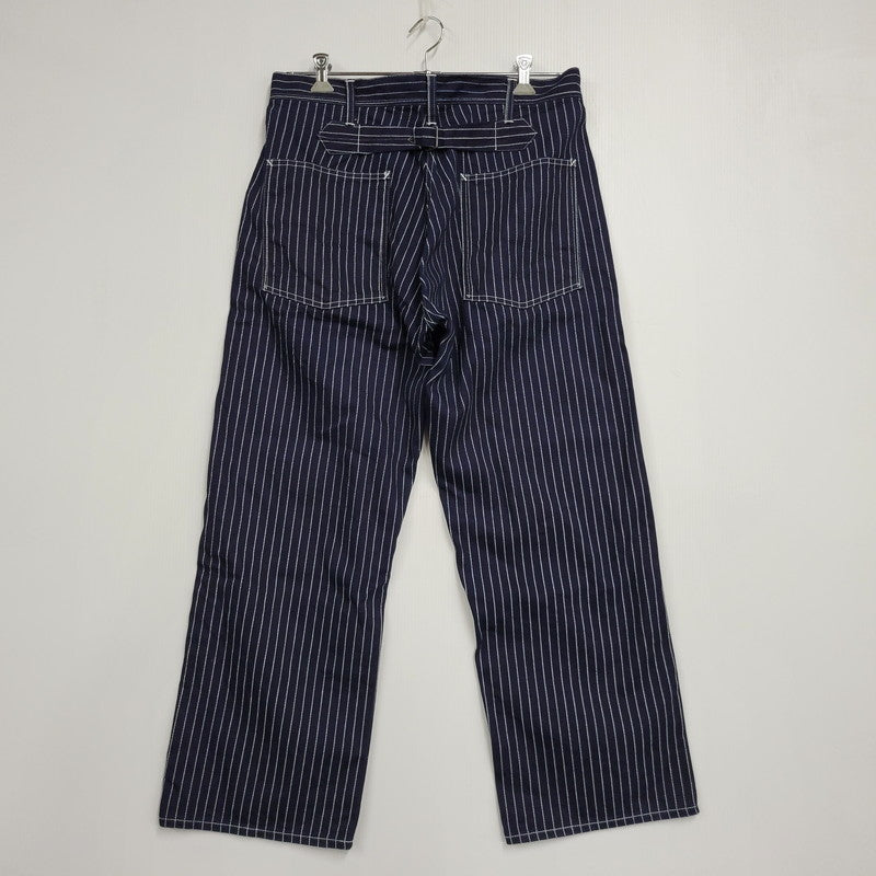 【中古品】【メンズ】 SUGAR CANE シュガーケーン 9OZ. WABASH STRIPE ENGINEER PANTS SC40786 ウォバッシュストライプ エンジニアパンツ 156-260909-as-18-izu サイズ：34×32 カラー：ネイビー 万代Net店