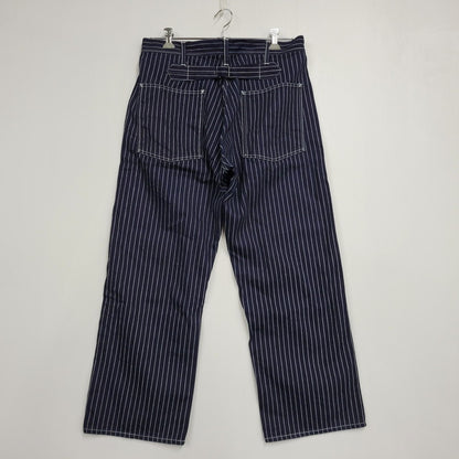 【中古品】【メンズ】 SUGAR CANE シュガーケーン 9OZ. WABASH STRIPE ENGINEER PANTS SC40786 ウォバッシュストライプ エンジニアパンツ 156-260909-as-18-izu サイズ：34×32 カラー：ネイビー 万代Net店