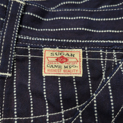 【中古品】【メンズ】 SUGAR CANE シュガーケーン 9OZ. WABASH STRIPE ENGINEER PANTS SC40786 ウォバッシュストライプ エンジニアパンツ 156-260909-as-18-izu サイズ：34×32 カラー：ネイビー 万代Net店