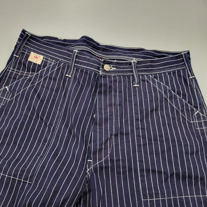 【中古品】【メンズ】 SUGAR CANE シュガーケーン 9OZ. WABASH STRIPE ENGINEER PANTS SC40786 ウォバッシュストライプ エンジニアパンツ 156-260909-as-18-izu サイズ：34×32 カラー：ネイビー 万代Net店