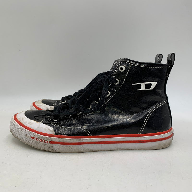 【中古品】【メンズ】 DIESEL ディーゼル F22-06-YUL S-ATHOS MID エス アトス ミッド シューズ スニーカー 靴 162-260918-ya-02-izu サイズ：27cm カラー：ブラック 万代Net店
