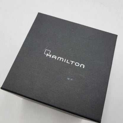 【中古品】【メンズ/レディース】 HAMILTON ハミルトン AMERICAN CLASSIC SPIRIT OF LIBERTY AUTOMATIC DATE H-424151 アメリカン クラシック スピリット オブ リバティ 裏スケルトン 腕時計 197-260907-as-04-izu カラー：シルバー 万代Net店