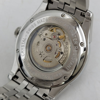 【中古品】【メンズ/レディース】 HAMILTON ハミルトン AMERICAN CLASSIC SPIRIT OF LIBERTY AUTOMATIC DATE H-424151 アメリカン クラシック スピリット オブ リバティ 裏スケルトン 腕時計 197-260907-as-04-izu カラー：シルバー 万代Net店